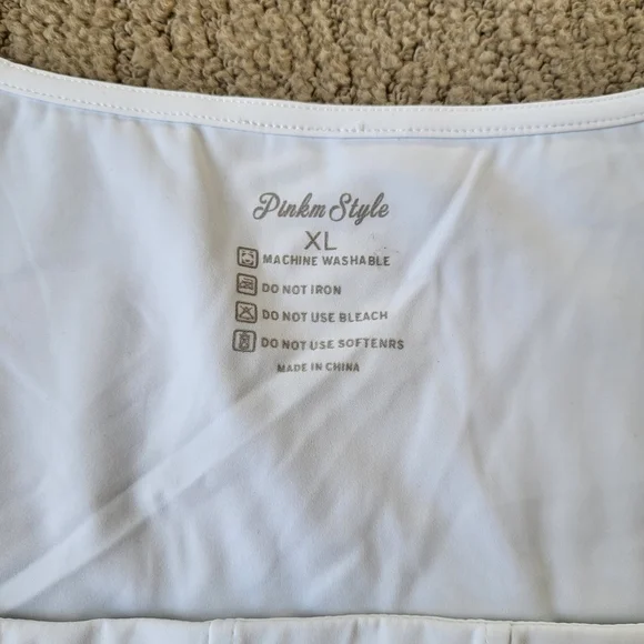 Women’s Long Sleeve White Square Neck Bodysuit – Size XL – NWT – PinkmStyle - Picture 4 of 11